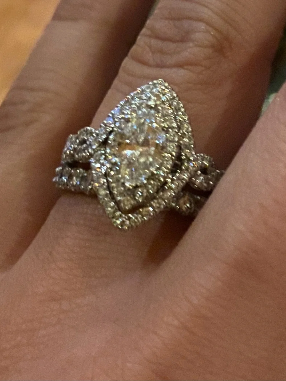 Vera Wang Love Collection Marquise Engagement Ring